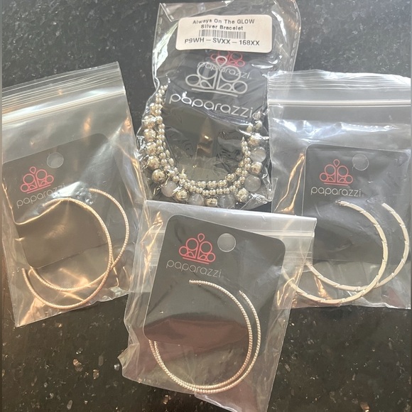 (2)Inclined To Entwine earrings + (2) more paparazzi pieces all NWT - Picture 2 of 14